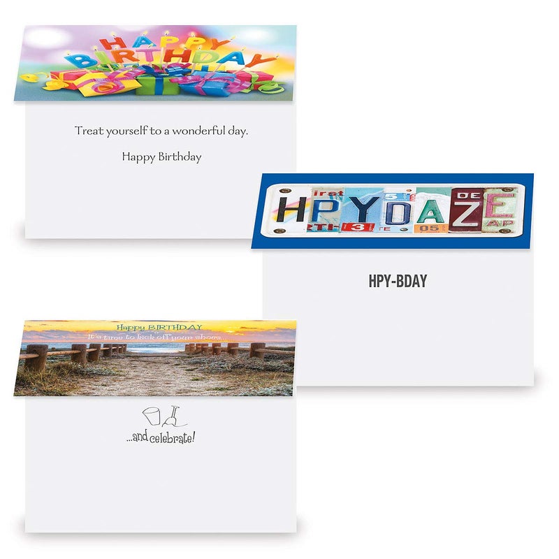 Current Mega Happy Birthday Greeting Card Value Pack â€“ Set of 36 (18 Designs), Large 5 x 7 inches, Envelopes Included - Image 4